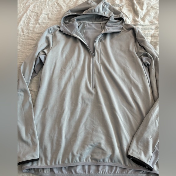 Lululemon Cold Terrain Half Zip Hoodie (L, Light Cast) - Picture 2 of 10